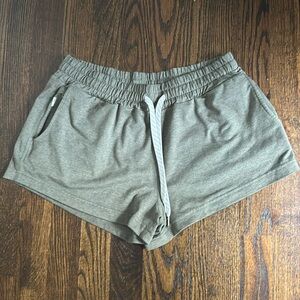 Size small green Vuori women’s shorts. Worn once or twice. No visible wear.